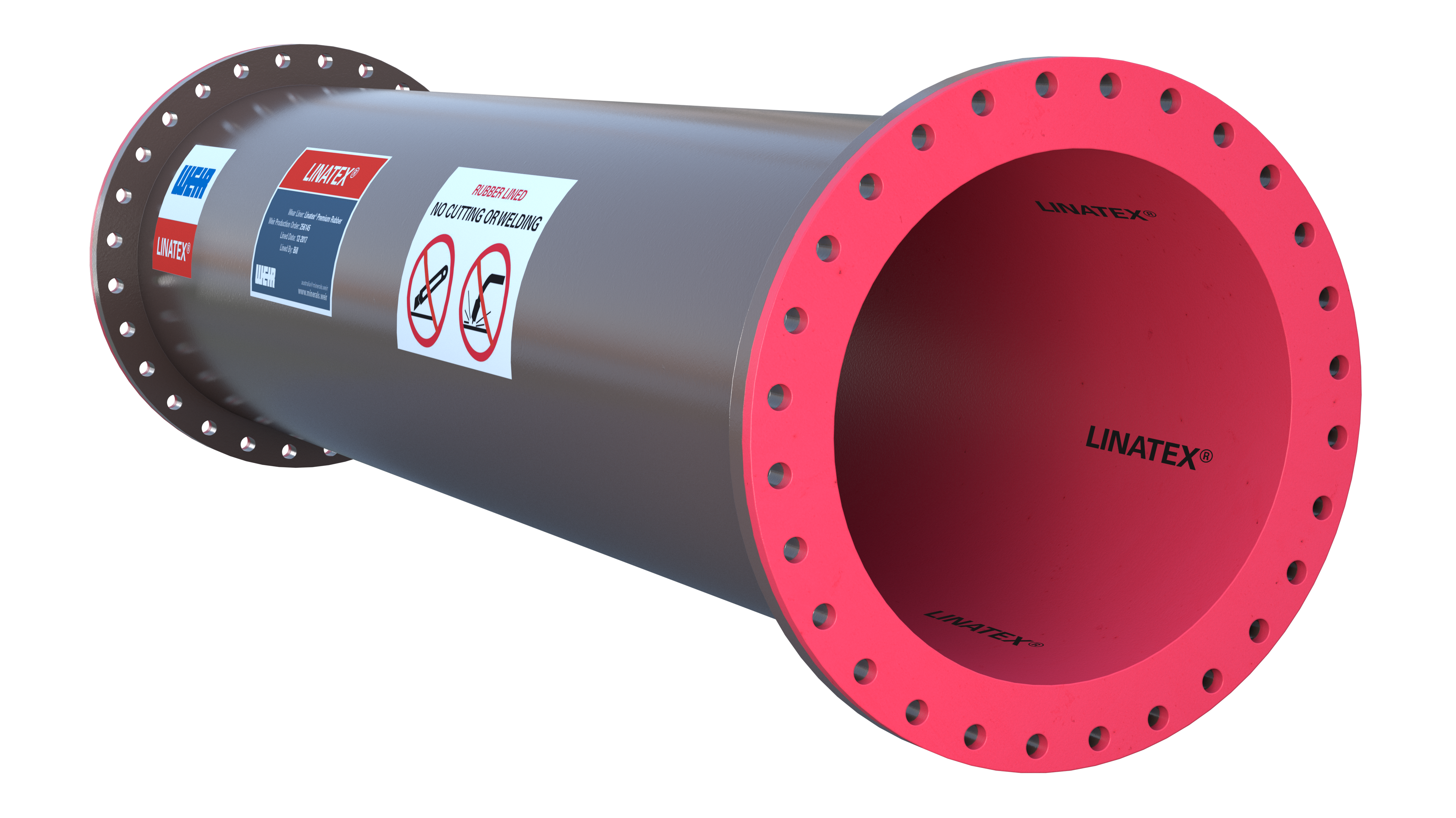 Linatex® Heavy-duty Rubber Hose, Spools and Pipes | Weir
